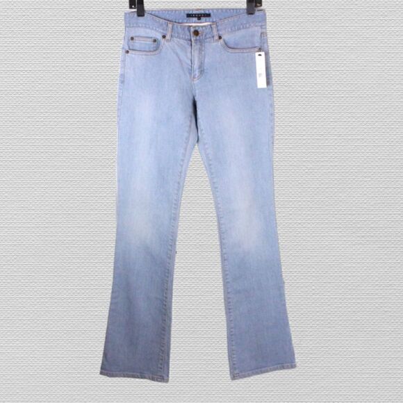 THEORY Blondie B Jeans Low Rise in Light Wash Women's Size 4 - Picture 1 of 12